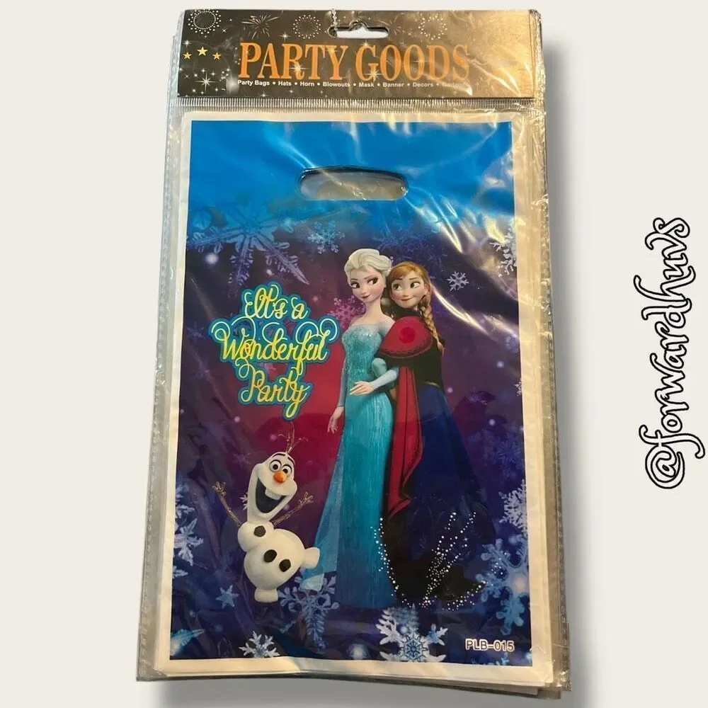 100 New Frozen-Themed Party Bags - 10 Packs of 10